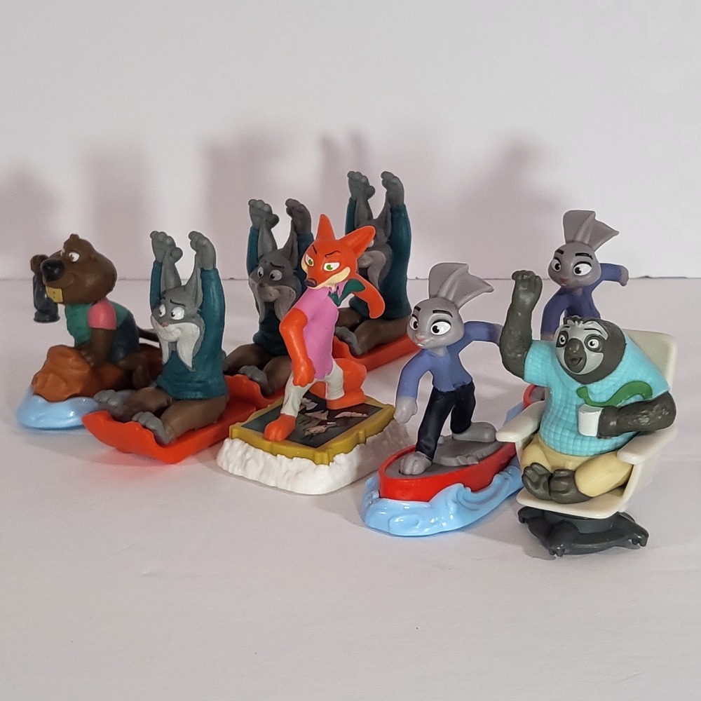 Lot of‎ 8 Disney Zootopia McDonalds Happy Meal Nick Judy Flash Pawbert Nibbles